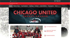 Desktop Screenshot of chicagounitedhockey.com